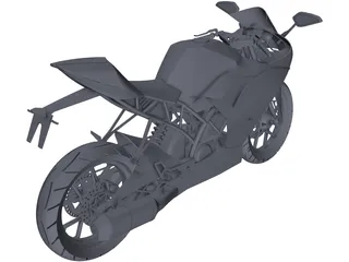 KTM RC 200 3D Model preview