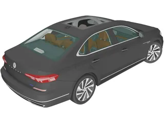 Volkswagen Passat PHEV CN-Spec (2019) 3D Model preview