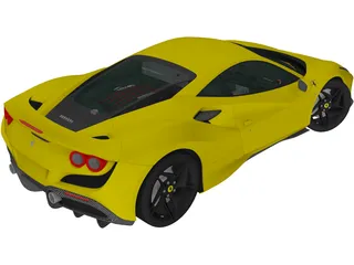 Ferrari F8 Tributo (2019) 3D Model preview