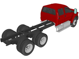 Ford F-650 Crew Cab 6x4 (2016) 3D Model preview