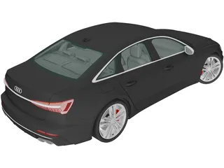 Audi S6 Sedan (2019) 3D Model preview