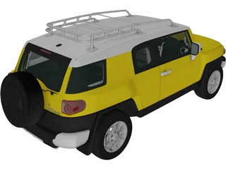 Toyota FJ Cruiser (2010) 3D Model preview