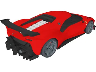 Ferrari P80C (2019) 3D Model preview