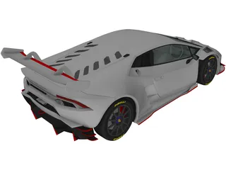 Lamborghini Huracan LP620-2 Super Trofeo (2014) 3D Model preview