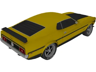 Ford Mustang Mach 1 (1971) 3D Model preview