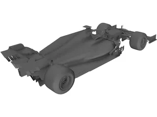 F1 Car (2019) 3D Model preview
