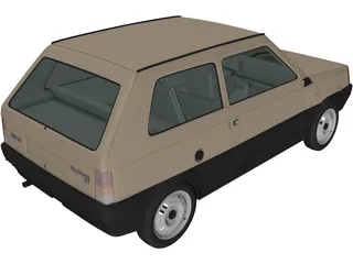 Fiat Panda (1980) 3D Model preview