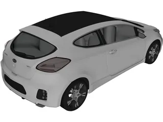 Kia Pro Ceed GT (2014) 3D Model preview