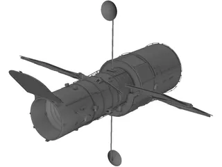 Hubble Space Telescope 3D Model preview