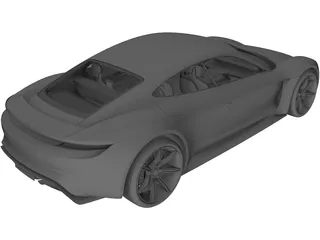 Porsche Mission E (2015) 3D Model preview