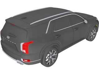 Hyundai Palisade (2020) 3D Model preview