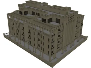 Hotel 3D Model preview
