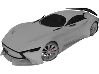 Infiniti Vision Gran Turismo Concept (2014) 3D Model preview