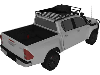 Toyota Hilux [Tuned] 3D Model preview
