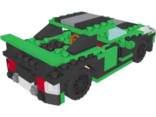 Lego Street Speeder (2010) 3D Model preview