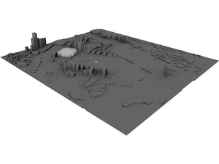Melbourne Docklands 3D Model preview