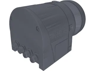 SICK LMS153 Lidar 3D Model preview