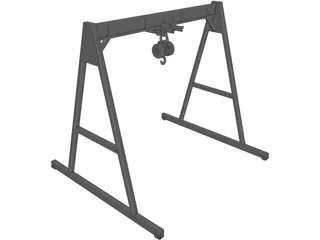 Overhead Crane 5T 3D Model preview