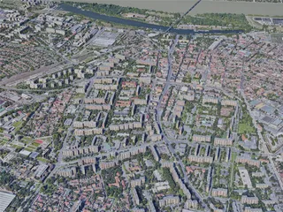 Budapest City North, Hungary (2019) 3D Model preview