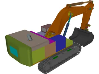 Caterpillar 390F 3D Model preview