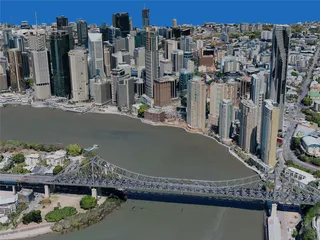 Brisbane City Center, Australia (2019) 3D Model preview