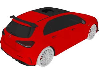Mercedes-Benz A35 AMG Hatchback (2020) 3D Model preview