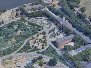 New York City, Governors Island, USA (2019) 3D Model preview