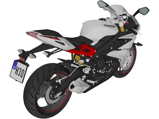 Triumph Daytona 675R (2015) 3D Model preview