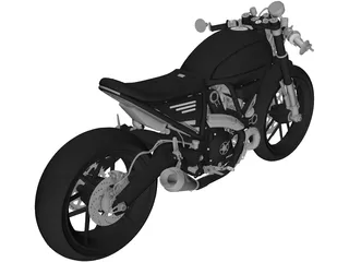Ducati Scrambler 3D Model preview