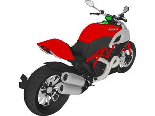 Ducati Diavel (2011) 3D Model preview