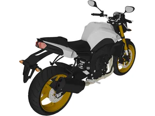 Yamaha FZ8 (2011) 3D Model preview