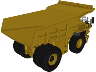 Komatsu 830E-AC 3D Model preview