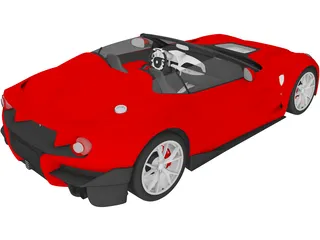 Ferrari F12 TRS (2014) 3D Model preview