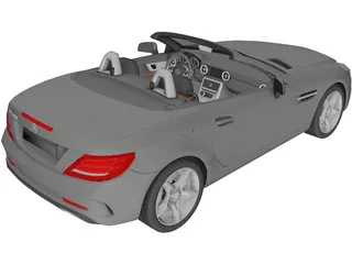 Mercedes-Benz SLC (2017) 3D Model preview