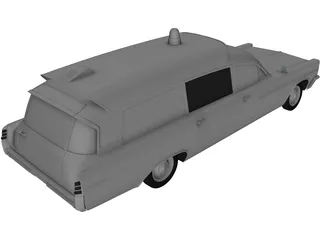 Pontiac Bonneville Ambulance (1963) 3D Model preview