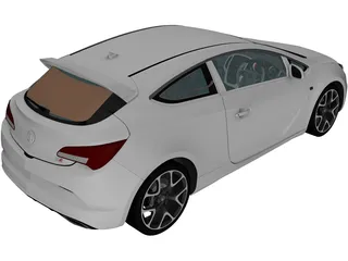 Vauxhall Astra VXR (2012) 3D Model preview