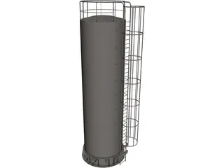 Storage Tank 3D Model preview