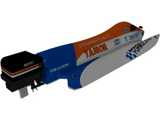 Power Boat 3D Model preview