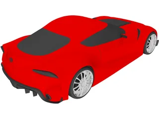 Toyota FT-1 Supra Concept (2014) 3D Model preview