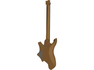 Strandberg Boden J6 Bass Guitar 3D Model preview