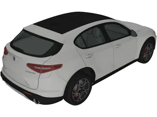 Alfa Romeo Stelvio Q4 (2017) 3D Model preview