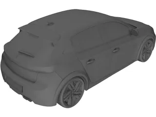 Peugeot 208 GT1 (2020) 3D Model preview
