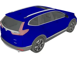 Honda CR-V Touring (2020) 3D Model preview