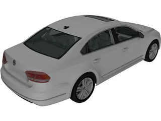Volkswagen Passat B7 (2011) 3D Model preview