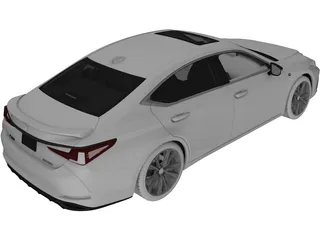 Lexus ES350 (2019) 3D Model preview