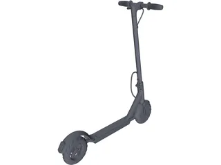 Electric Scooter 3D Model preview