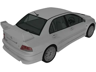Mitsubishi Lancer Evolution VIII (2001) 3D Model preview