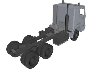 Iveco AD380T 6?6 3820 Chassis 3D Model preview