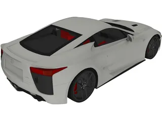 Lexus LFA (2012) 3D Model preview