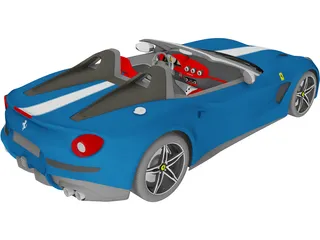 Ferrari F60 America (2015) 3D Model preview